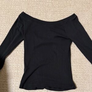 Brandy Melville Black Long Sleeve Top